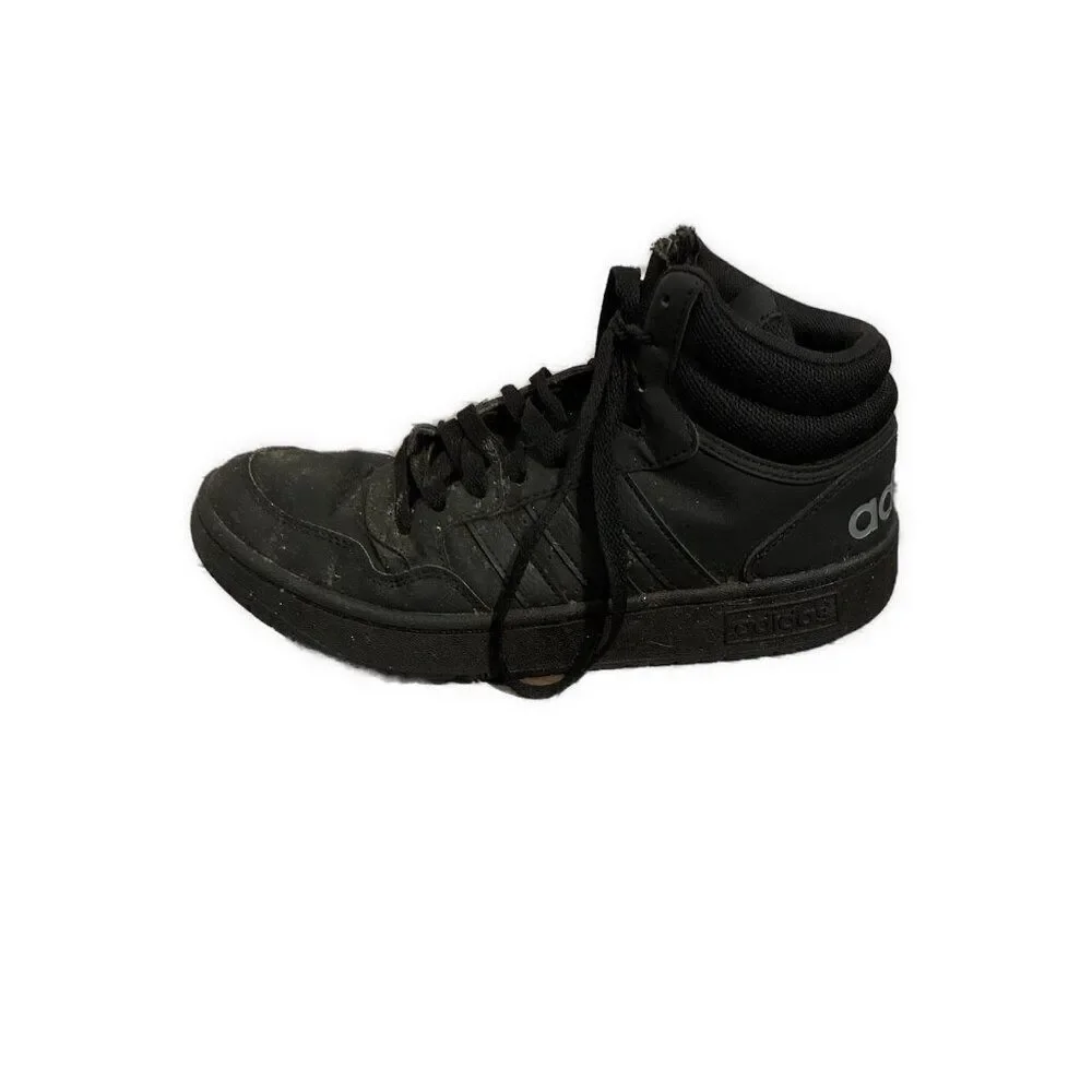 adidas mens high top sneakers solid black 8
